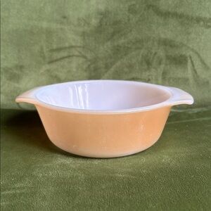 Anchor Hocking Fire King Peach Lustre Mini Casserole Dish 47 Vintage - 12 oz